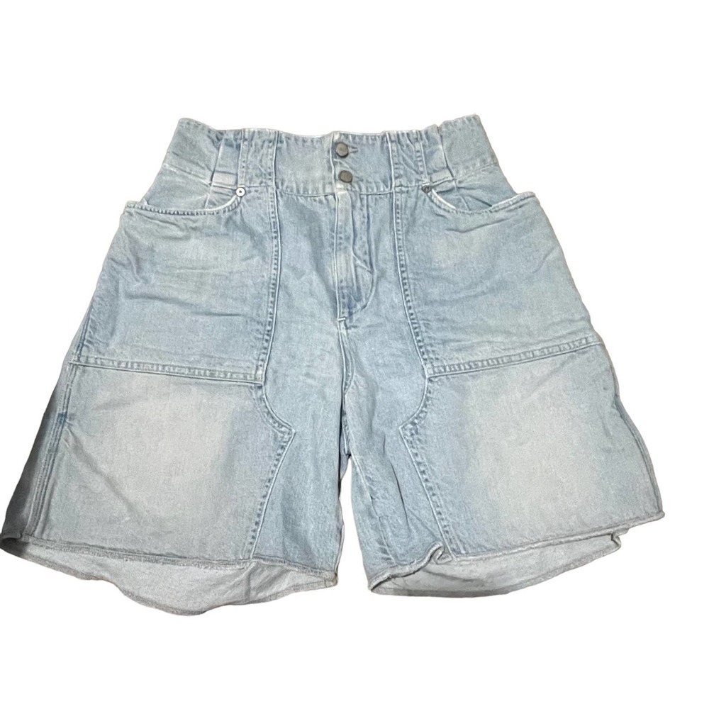 Jean Atelier Paperbag High Rise Jean Shorts